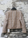 INTO THE EAST 25 Autumn/Winter Tussah Silk Embroidered Applique Buttoned Suit ITE-E1DGSS002SD22SU-SHA Sand